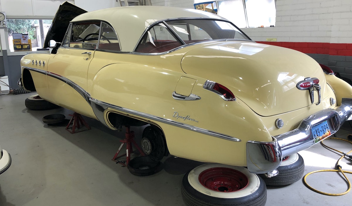 1949 Buick Roadmaster 

"Smooth as a bird's flight" was the sales pitch for this gorgeous machine with it's, at the time,  pioneering two speed "dynaflow drive" transmission.